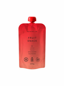 Fruchtsnack – Apfel, Pfirsich, Erdbeere und Himbeere – 200g Nutrino Lab