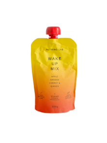 Nutrino Lab Fruchtsnack Wake Up – Apfel, Orange. Karotte und Ingwer in Quetschbeutel von 200g