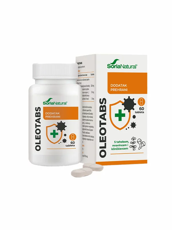 Soria Natural Oleotabs magensaftresistente Tabletten – 60 Stück in Verpackung