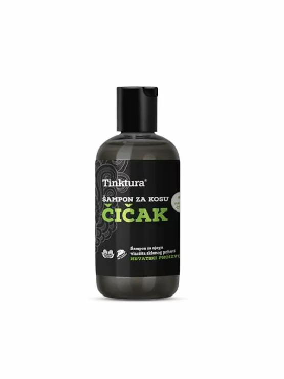 Tinktura Klettenwurzel Shampoo für trockenes Haar in Plastikflasche von 200ml