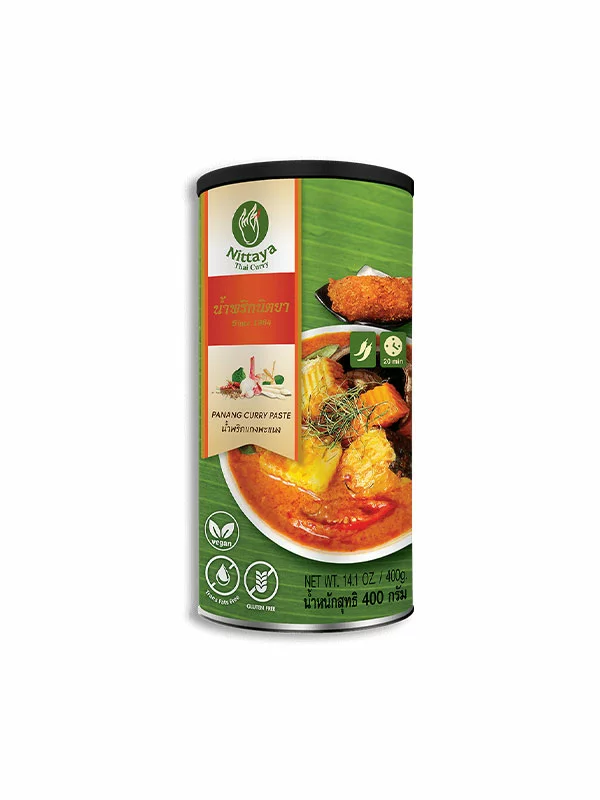 Nittaya Panang-Curry-Paste – Glutenfrei in Dose von 400g