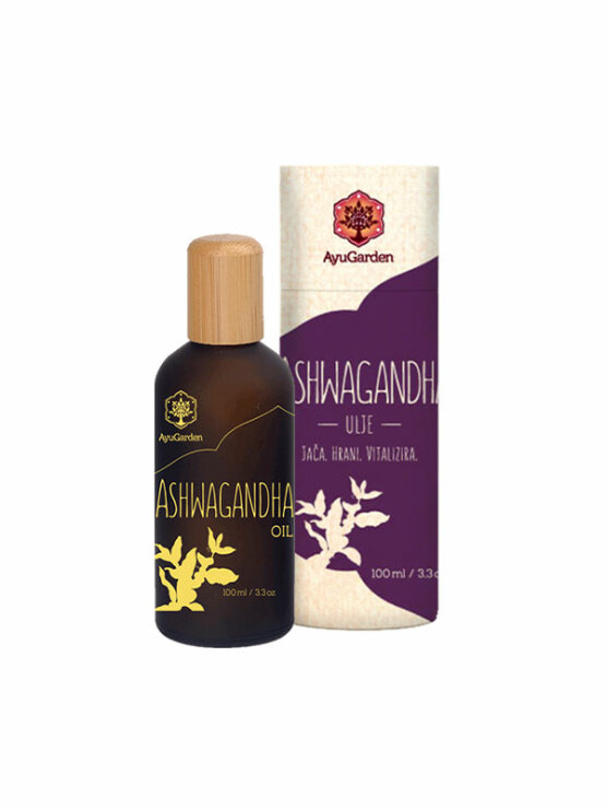 AyuGarden Ayurvedisches Öl Ashwagandha in einer 100ml Packung
