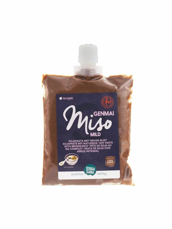 Genmai Miso mit braunem Reis – Bio 345g Terrasana
