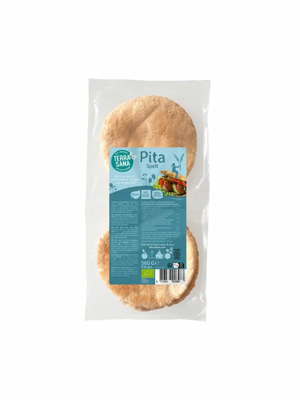 Terrasana Pita Dinkel 4 Stück – Bio in einer 260g Packung