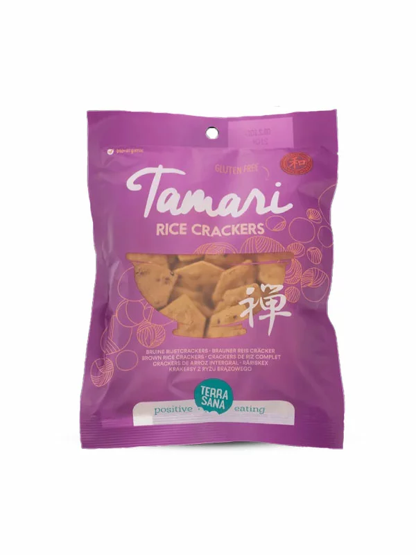 Terrasana Tamari glutenfreie Reiscracker – Bio in einer 60g Verpackung