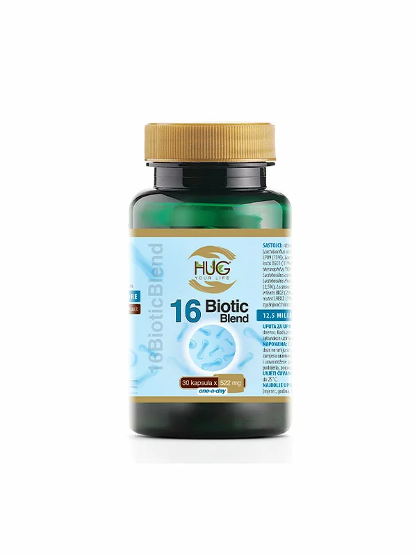 Hug Your Life Biotic + Prebiotic 16 BioticBlend mit 30 Kapseln in der Packung