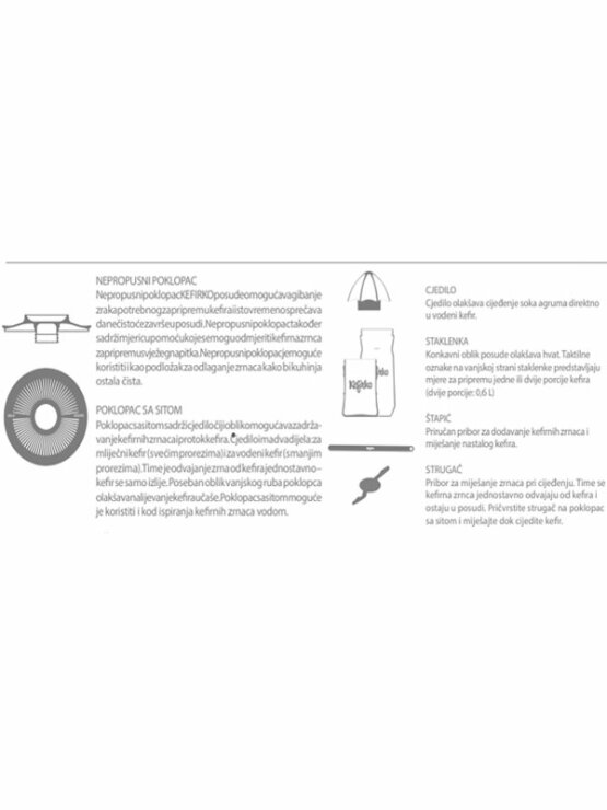 Fermenter-Set für Kefir Rosa – 900 ml Kefirko