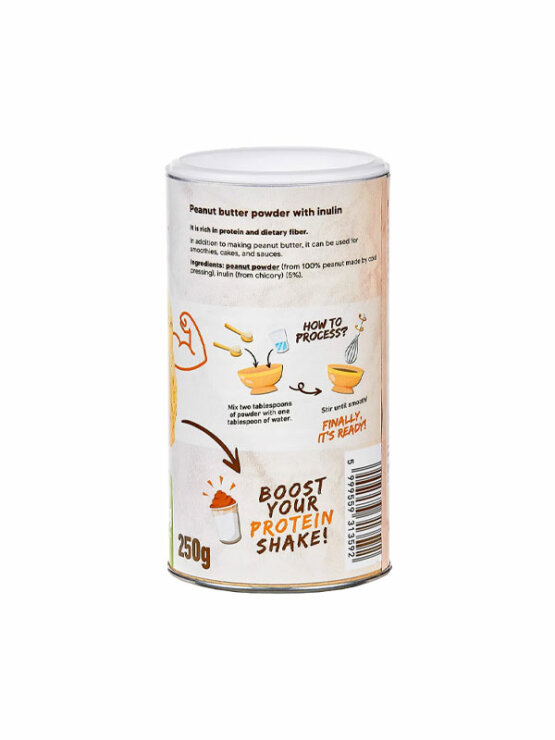 Erdnussbutterpulver mit Inulin Glutenfrei - 250g Naturmind