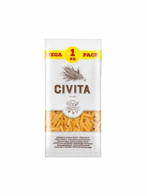 Maisnudeln - XXL Penne Glutenfrei 1000g Civita
