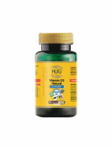 Hug Your Life Vitamin D3 Natürlicher Komplex mit 60 Kapseln in der Dosis