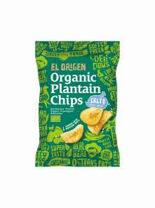 Bananenchips, Meersalz, glutenfrei – Biologisch, 80 g el origen