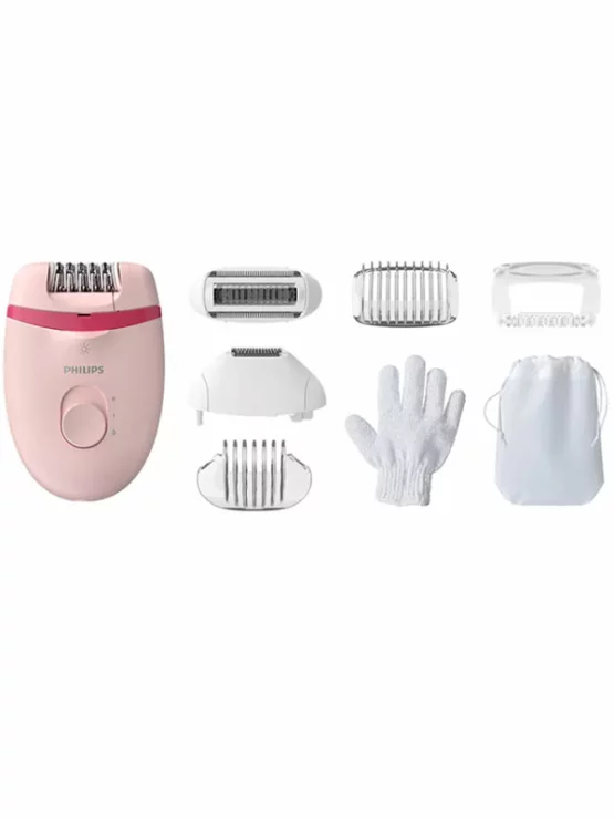 Kompakter Epilierer Satinelle Essential mit 7 Aufsätzen – Philips