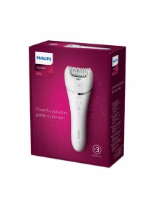 Philips – Epilierer der 8000er-Serie zur Verwendung auf nasser oder trockener Haut mit 3 Aufsätzen