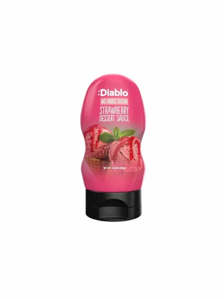 Diablo Dessert-Sauce Erdbeere ohne Zuckerzusatz in einer 290ml Packung