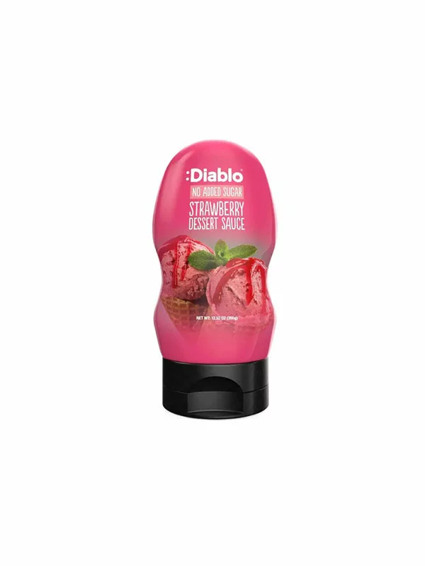 Diablo Dessert-Sauce Erdbeere ohne Zuckerzusatz in einer 290ml Packung