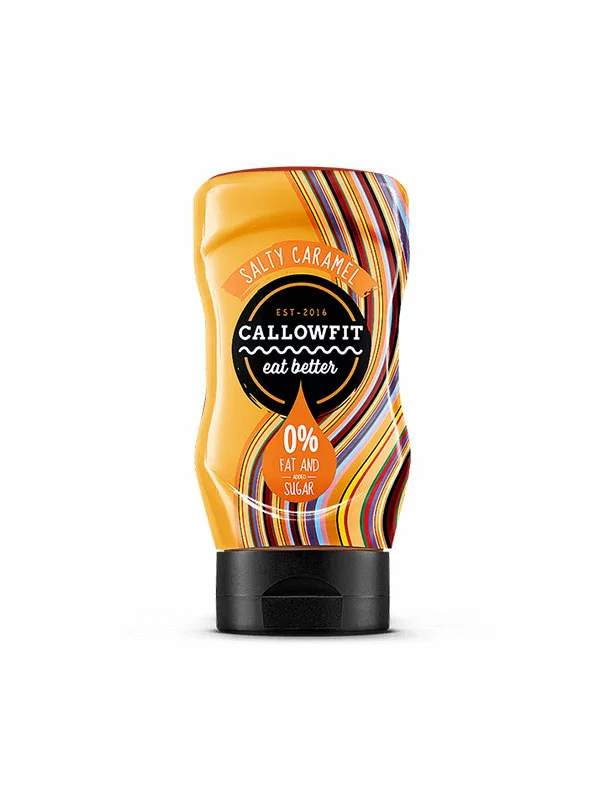 Callowfit Salty Caramel Sauce glutenfrei 300ml – ohne Zuckerzusatz in Quetschflasche