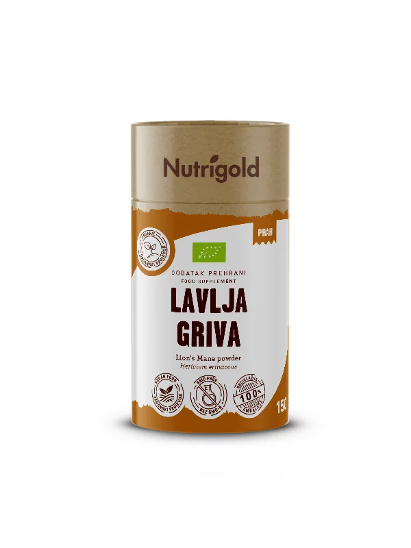 Löwenmähnenpulver - Bio - Verpackung 150g Nutrigold