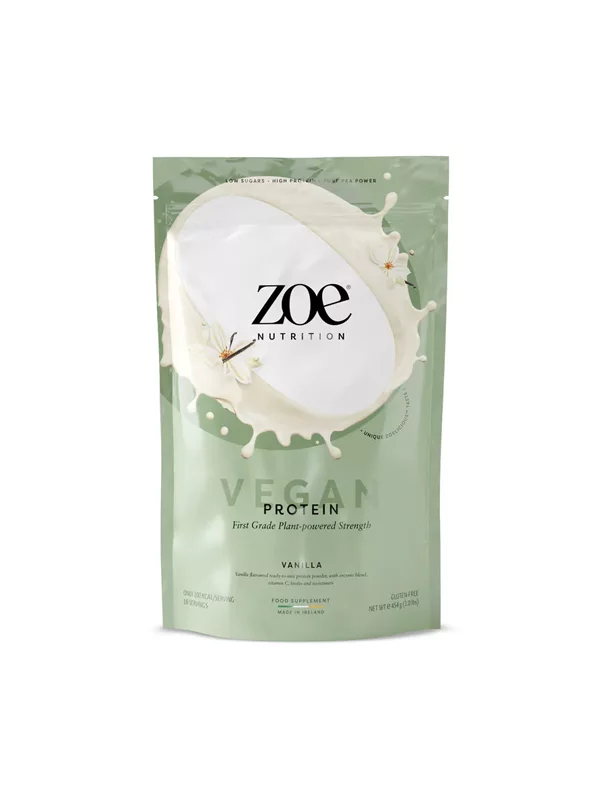 Zoe Nutrition Veganes Protein Vanille Madagaskar in einer 454g Packung