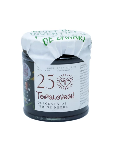 Topoloveni Konfitüre Schwarzkirsche Gourmet im 230g Glas