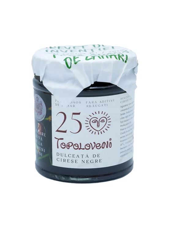 Topoloveni Konfitüre Schwarzkirsche Gourmet im 230g Glas