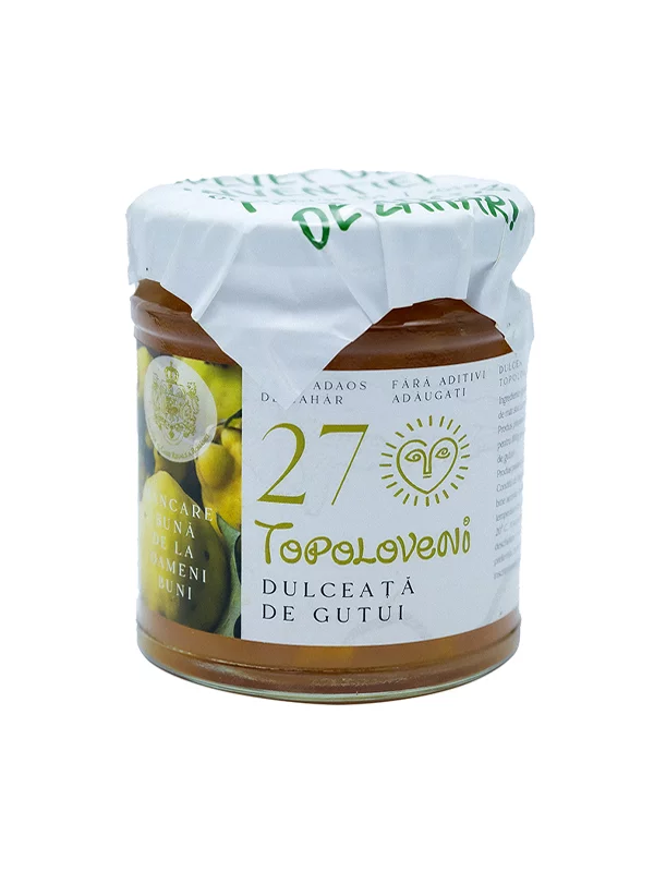 Topoloveni Quittenmarmelade Gourmet im 230g Glas
