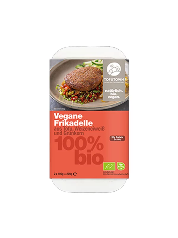 Tofutown Vegane Frikadellen 2 Stück – Bio in einer 200g Packung
