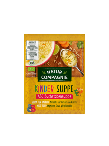 Natur Compagnie Kindersuppe ABC Buchstabensuppe – Bio in einer 50g Packung
