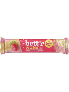 Bett'r Neapolitaner Waffel Cashew-Erdbeer-Creme ohne Zuckerzusatz – Biologisch in der 30g Packung