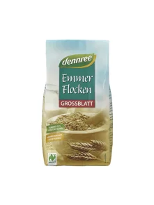 Dennree Emmerflocken Großblatt – biologisch in einer 500g Packung