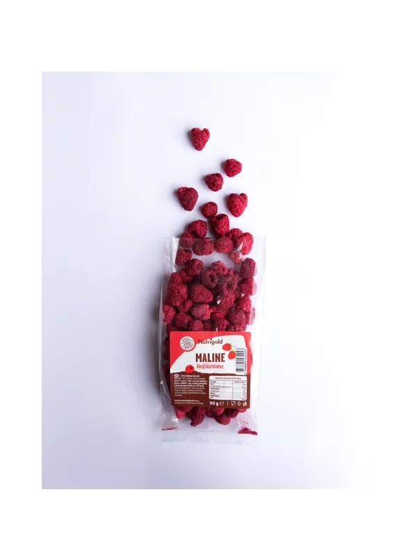Nutrigold Gefriergetrocknete Himbeeren in einer Packung von 50 g