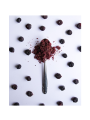 Gefriergetrocknete Heidelbeeren auf einem Löffel
