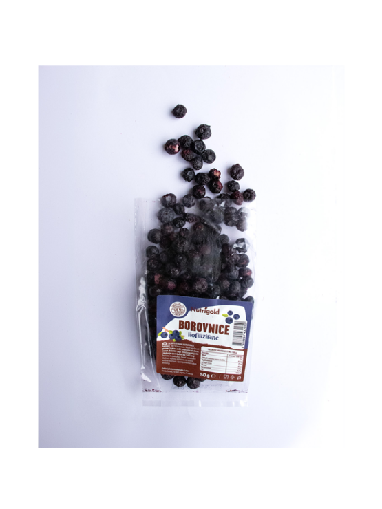 Nutrigold Gefriergetrocknete Heidelbeeren in einer Packung von 50 g