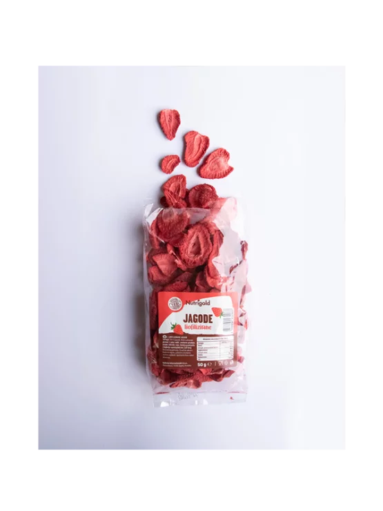 Nutrigold Gefriergetrocknete Erdbeeren in einer Packung von 50 g