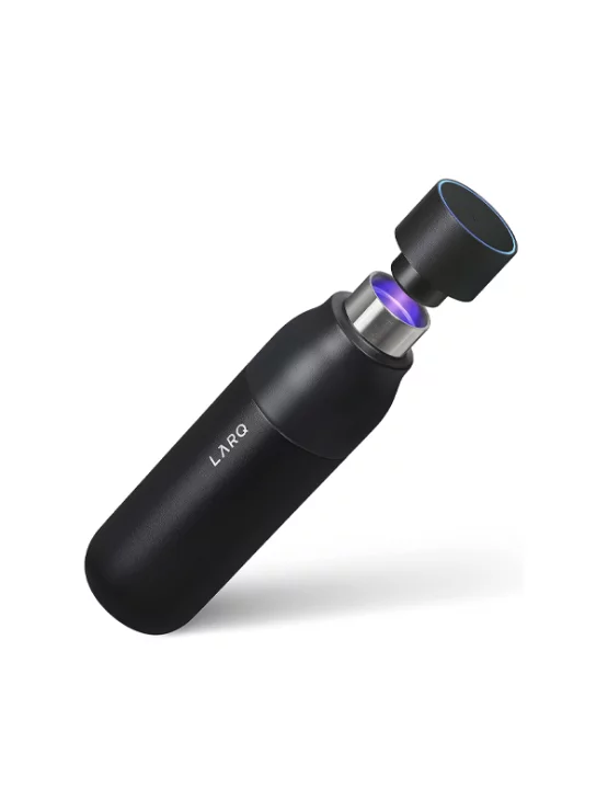 Selbstreinigende Wasserflasche PureVis Obsidian Black -– 500ml LARQ
