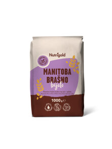 Nutrigold Manitoba - Weizenmehl in Papierverpackung von 1000g Vorderseite
