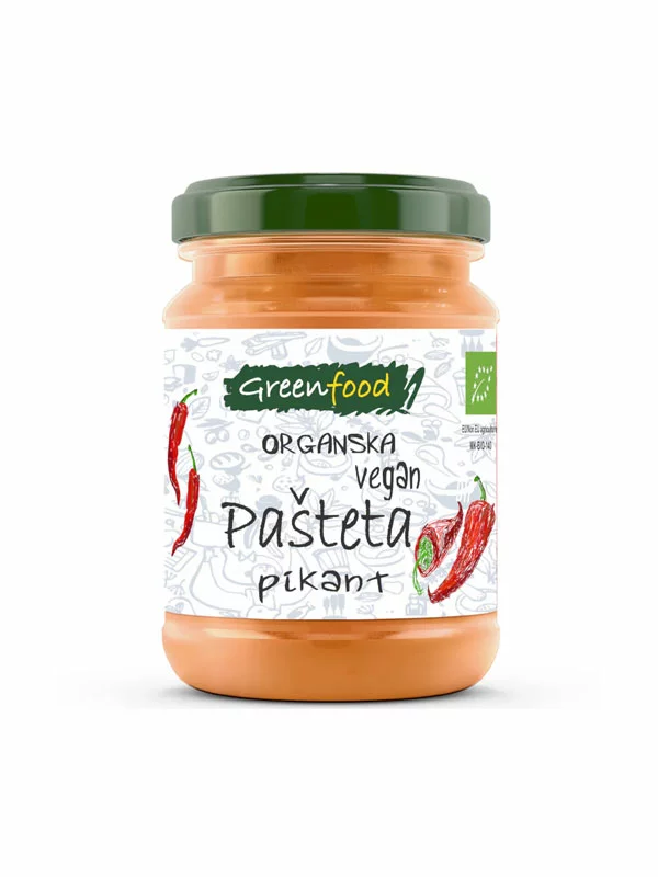 Greenfood Vegane Pastete Pikant – Biologisch im 185g Glas