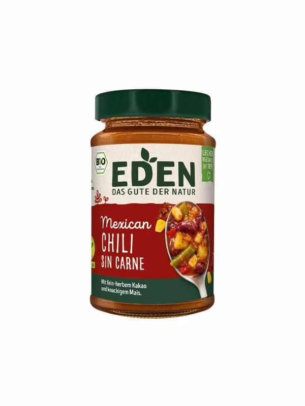 Eden Vege Mexican Chili Sin Carne – Biologisch im 400g Glas