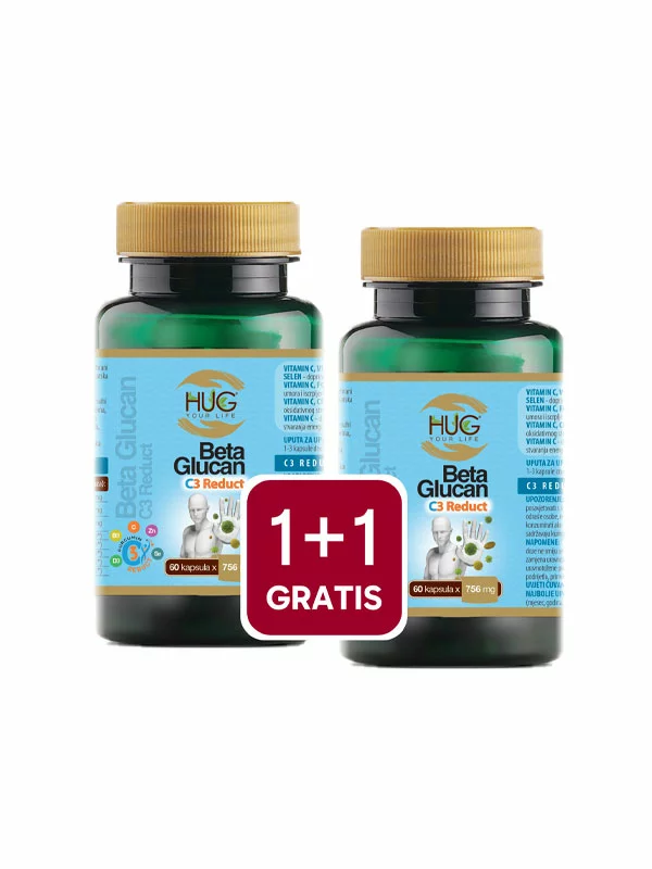 Hug your life 1+1  Beta-Glucane & C3 Reduct-Kapseln 60 x 756mg