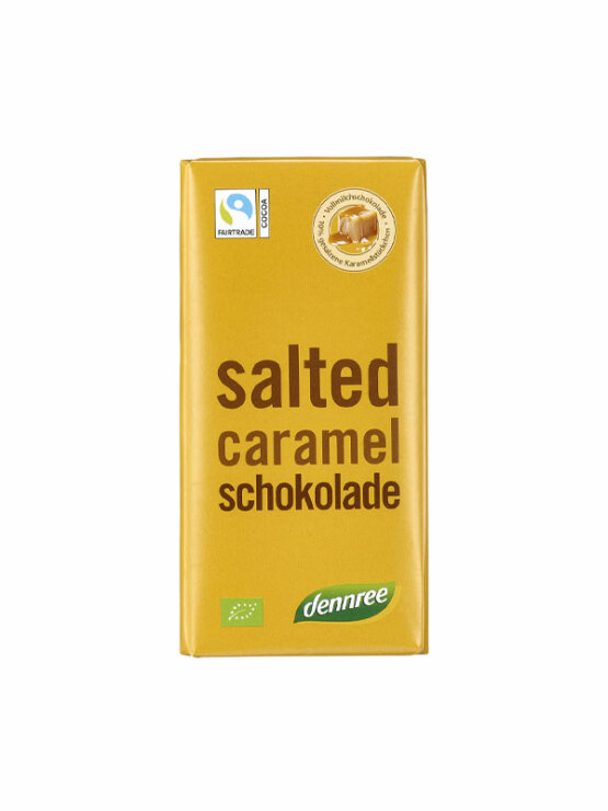 Dennree Salted Caramel Schokolade – Biologisch in der 100g Packung