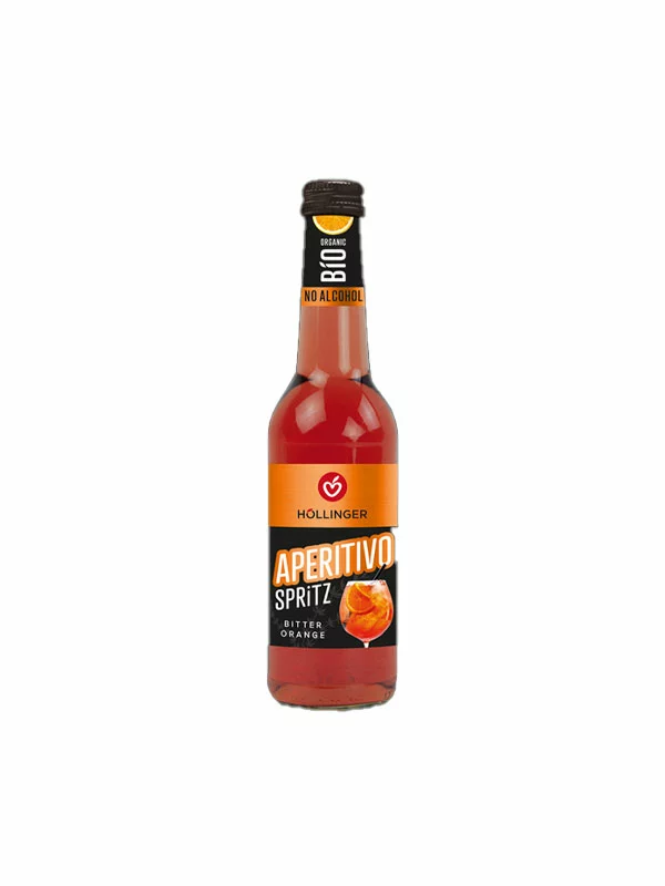 Hollinger Erfrischendes Getränk mit Kohlensäure Aperitivo Spritz – Bio in einer 330ml Flasche