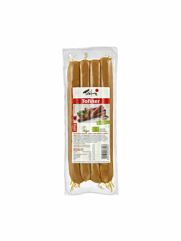 Taifun Vegane Würstchen Tofiner – Bio in einer 300g Packung