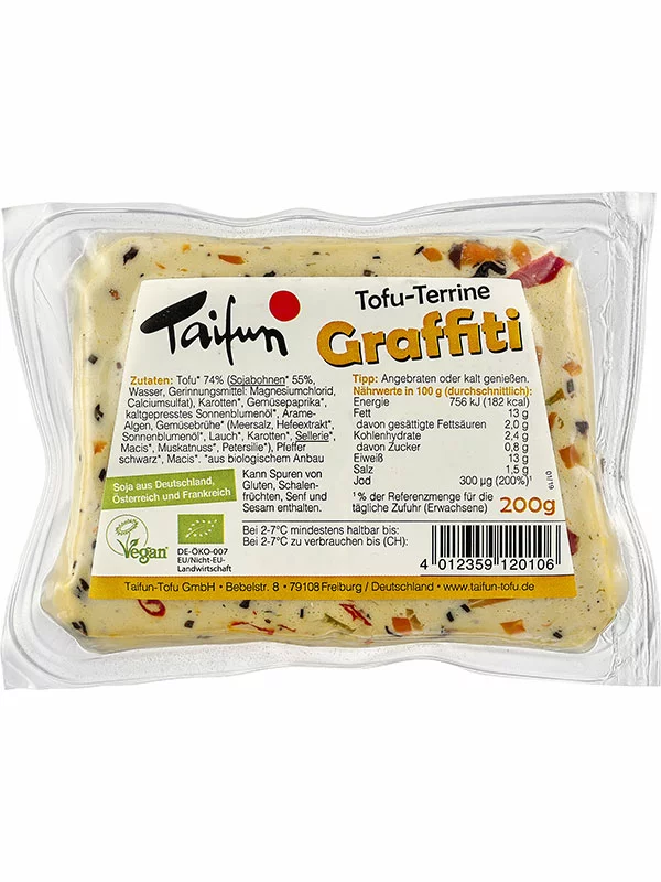 Taifun Tofu mit Graffiti-Gemüse – Bio in einer 200g Packung