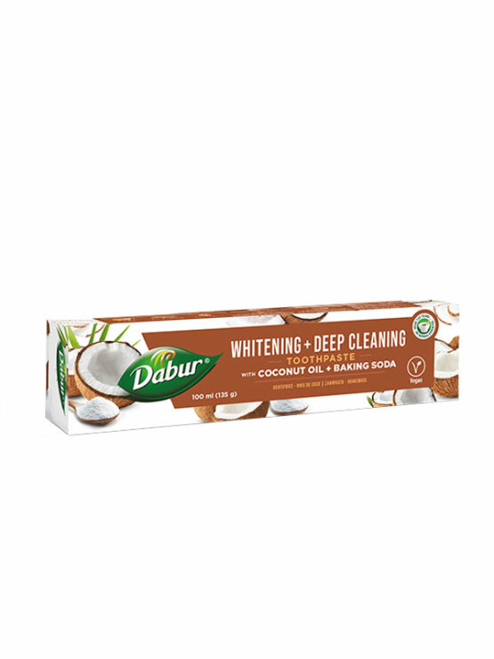Dabur Ayurvedische Zahnpasta Kokosnussöl & Soda in einer 100ml Packung