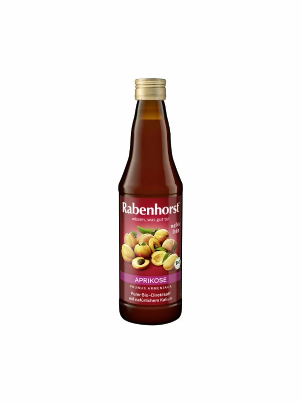 Rabenhorst Aprikosensaft – Bio in der 330ml Flasche