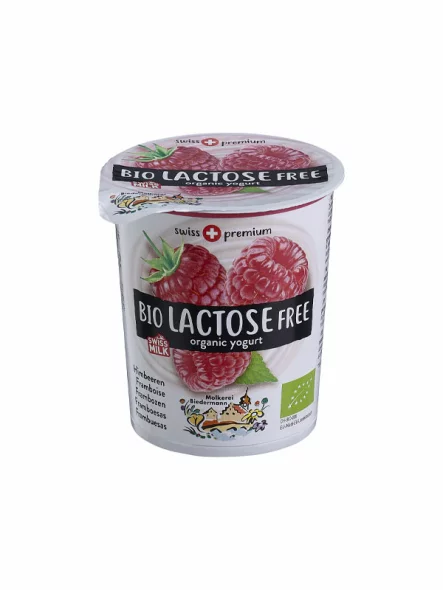 Joghurt mit Himbeeren Laktosefrei – Bio 200g Molkerei Biedermann
