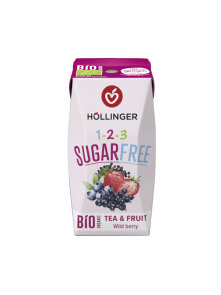 Hollinger Waldfruchtsaft Zuckerfrei – Tetrapak mit Strohhalm – Bio 200ml