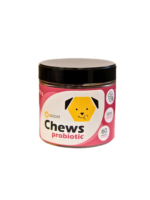 Apipet Chews Probiotikum – Leckerbissen für eine ausgewogene Verdauung bei Hunden in der Packung von 175g