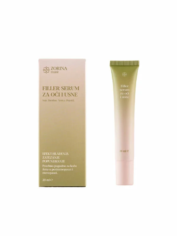 Zorina mast Füllserum für Augen und Lippen in einer 20ml Packung mit Rollenapplikator