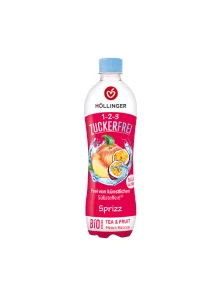 Hollinger 1-2-3 ZUCKERFREI Pfirsich-Maracuja Sprizz – Bio in der 500ml Flasche