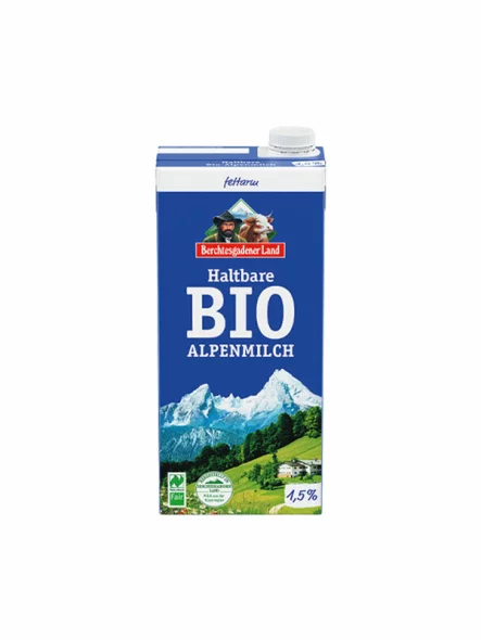 Haltbare Bio-Alpenmilch 1,5% – 1000ml Berchtesgadener Land